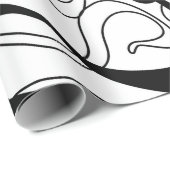 Jugendstil-nahtloses Muster. Curl-Textur in Vint Geschenkpapier (Rolleneckpunkt)
