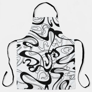 Jugendstil-nahtloses Muster. Curl-Textur in Vint Schürze