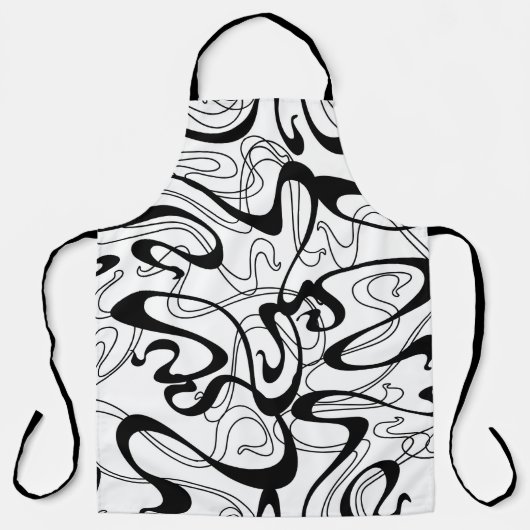 Jugendstil-nahtloses Muster. Curl-Textur in Vint Schürze (Vorderseite)