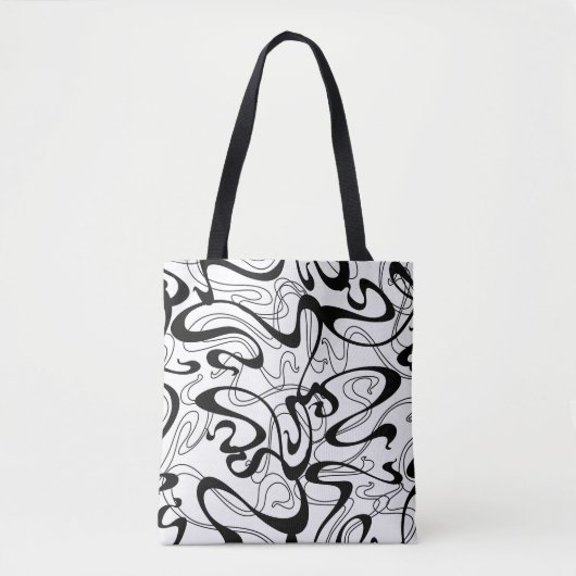 Jugendstil-nahtloses Muster. Curl-Textur in Vint Tasche (Vorderseite)