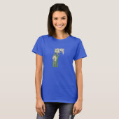 Jugendstil-Narzissenblumen T-Shirt (Vorne ganz)