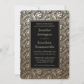 Jugendstil-Natur Hochzeitsreise zur Alp Locarno Einladung (Rückseite)