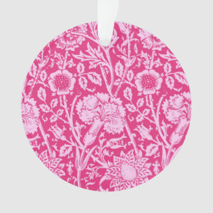 Jugendstil-Nelke-Damaskus, Fuchsienrosa Ornament