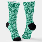 Jugendstil-Nelke-Damaskus, Türkis Socken (Gewinkelt)