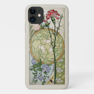 Jugendstil-Nelken Clematis Blume Case-Mate iPhone Hülle