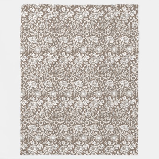 Jugendstil-Nobelpreisträger, Taupe und Weiß Fleecedecke (Vorderseite)