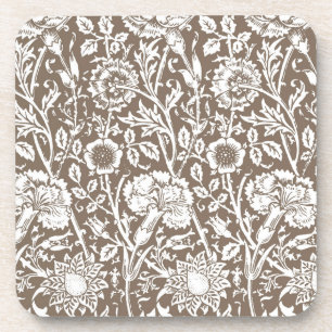 Jugendstil-Nobelpreisträger, Taupe und Weiß Getränkeuntersetzer
