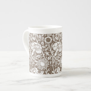 Jugendstil-Nobelpreisträger, Taupe und Weiß Porzellantasse