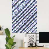 Jugendstil OP Art Muster Poster (Heimbüro)