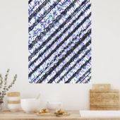 Jugendstil OP Art Muster Poster (Küche)