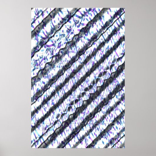 Jugendstil OP Art Muster Poster (Vorne)