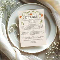 Jugendstil Orange Blume Grüne Hochzeiten Details