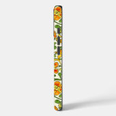 Jugendstil orange-gelbes Blumenmuster Case-Mate iPhone Hülle (Rückseite / Links)