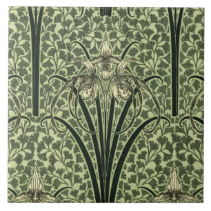 Jugendstil-Orchideen-Design Fliese