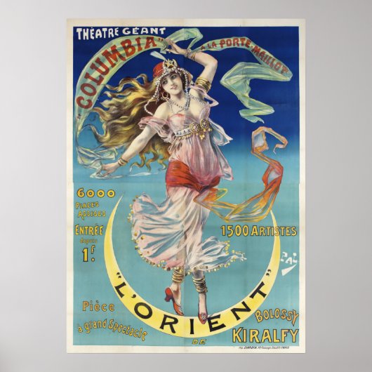 Jugendstil, Orient, Spektakel Poster (Vorne)