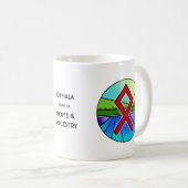 Jugendstil Othala-Runen-Tasse – HEIM & AHNENERBE! Kaffeetasse (VorderseiteRechts)