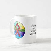 Jugendstil Othala-Runen-Tasse – HEIM & AHNENERBE! Kaffeetasse (Vorderseite Links)