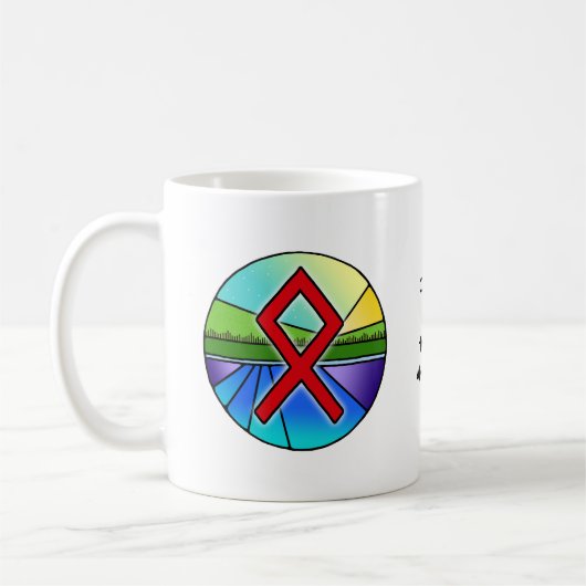 Jugendstil Othala-Runen-Tasse – HEIM & AHNENERBE! Kaffeetasse (Links)