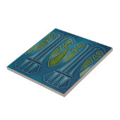 Jugendstil - Palme Fliese (Seite)