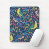 Jugendstil-Papageienmuster Mousepad (Mit Mouse)