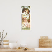 Jugendstil Petroleum gal Madrid Alphonse Mucha Poster (Küche)