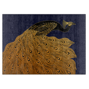 Jugendstil Pfau Will Bradley Schneidebrett