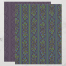 Jugendstil Pfauen Scrapbook Papier