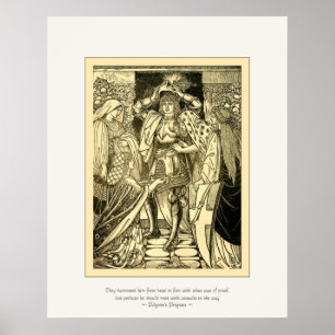 Jugendstil Pilgrim's Progress ~ Vintage Kunst Poster