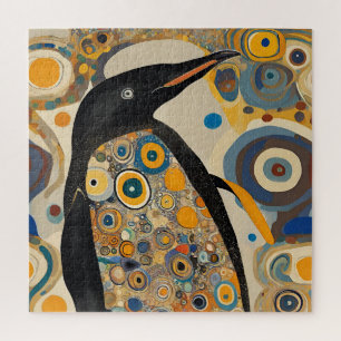 Jugendstil Pinguin Puzzle