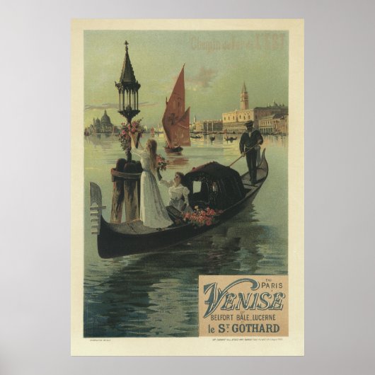 Jugendstil-Poster - Venedig / Paris Poster (Vorne)