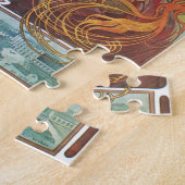 Jugendstil-Poster von Alphonse Mucha Bier Girl Puzzle (Seite)