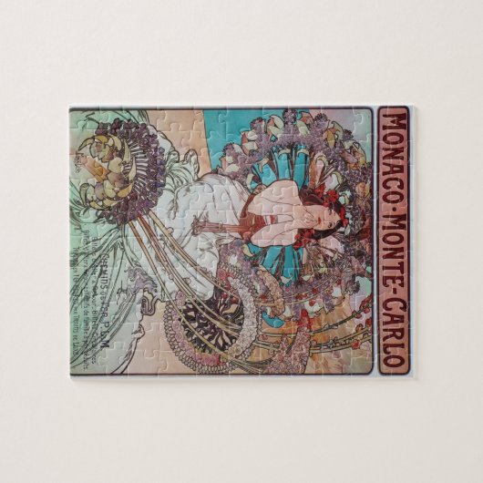Jugendstil-Poster von Alphonse Mucha Puzzle (Horizontal)