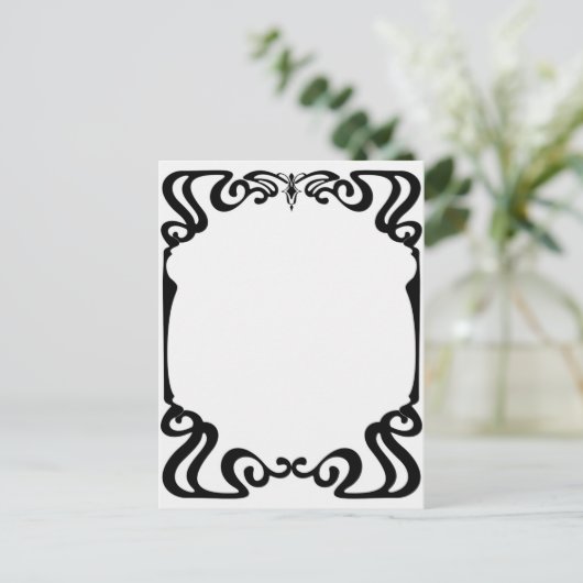 Jugendstil Postkarte (Stehend Vorderseite)