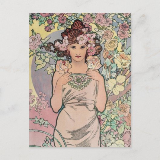 Jugendstil Postkarte (Vorderseite)