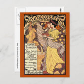 Jugendstil-Postkarte: Art & Deco Postkarte (Vorne/Hinten)
