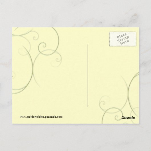 Jugendstil-Postkarte - Ausstellung Postkarte (Rückseite)