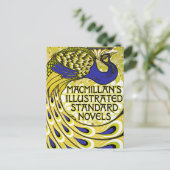 Jugendstil-Postkarte: PfauenIllustration Postkarte (Stehend Vorderseite)