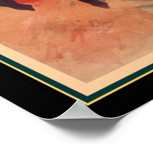 Jugendstil-Print "La Danse" - 16x20 Poster (Ecke)