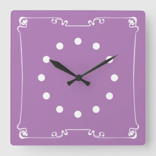 Jugendstil Quadratische Wanduhr