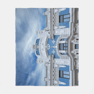 Jugendstil-Rahmen: Rigas architektonische Details Fleecedecke