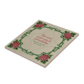 Jugendstil-Rahmen-Rose Repro Tile zu personalisier Fliese (Seite)