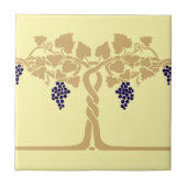 Jugendstil-Reben-Schablonen-Fries-Muster Fliese (Vorderseite)