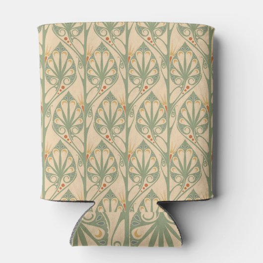 Jugendstil, Retro-Tapete-Design. Dosenkühler (Rückseite)