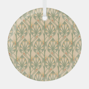 Jugendstil, Retro-Tapete-Design. Ornament Aus Glas