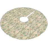 Jugendstil, Retro-Tapete-Design. Polyester Weihnachtsbaumdecke (Schrägansicht)