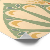 Jugendstil, Retro-Tapete-Design. Poster (Ecke)
