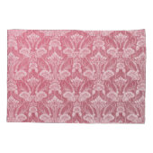 Jugendstil, Rosa, Blumenmuster, metallischer Chic, Kissenbezug (Rückseite)