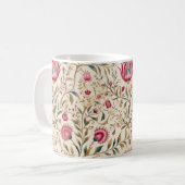 Jugendstil-Rosa und grüne Tasse (Vorderseite Links)