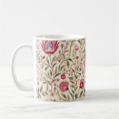 Jugendstil-Rosa und grüne Tasse (Links)