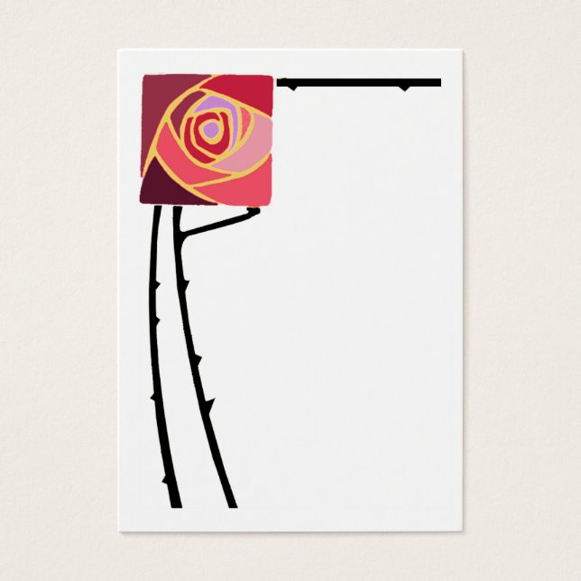 Jugendstil-Rose (Vorderseite)